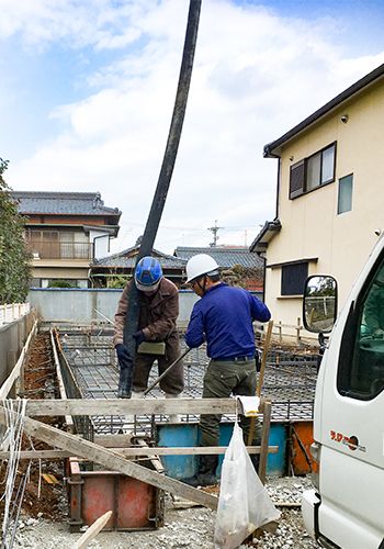 基礎工事（コンクリート打設工事）