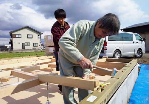 土台伏せのイメージ