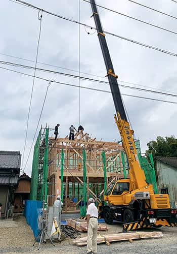 建て方工事のイメージ