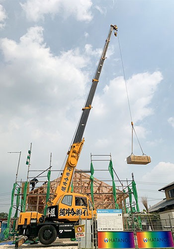 N様邸建て方工事のイメージ