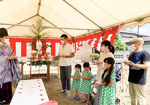 I様邸地鎮祭のイメージ