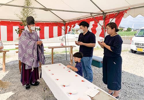 K様邸地鎮祭のイメージ