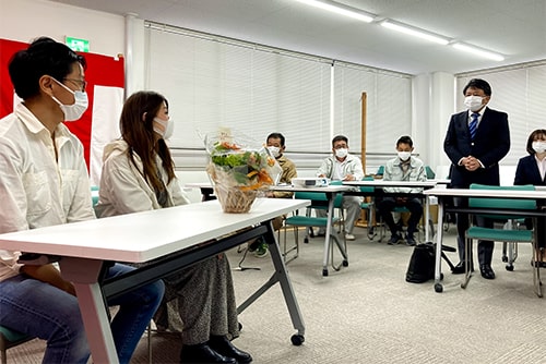 波多野社長の挨拶のイメージ