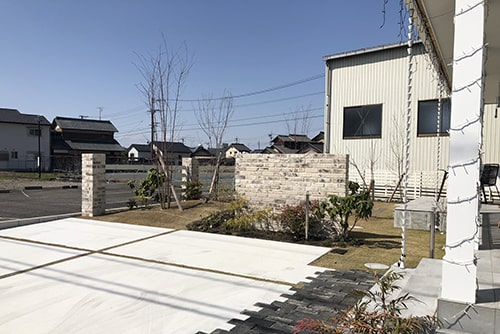 村久野モデルハウスのお庭のイメージ