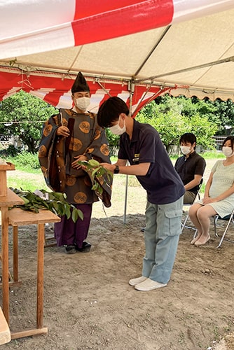 地鎮祭の参加のイメージ