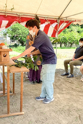 地鎮祭の参加のイメージ