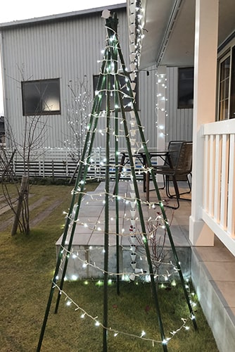 クリスマスツリーを作成するイメージ
