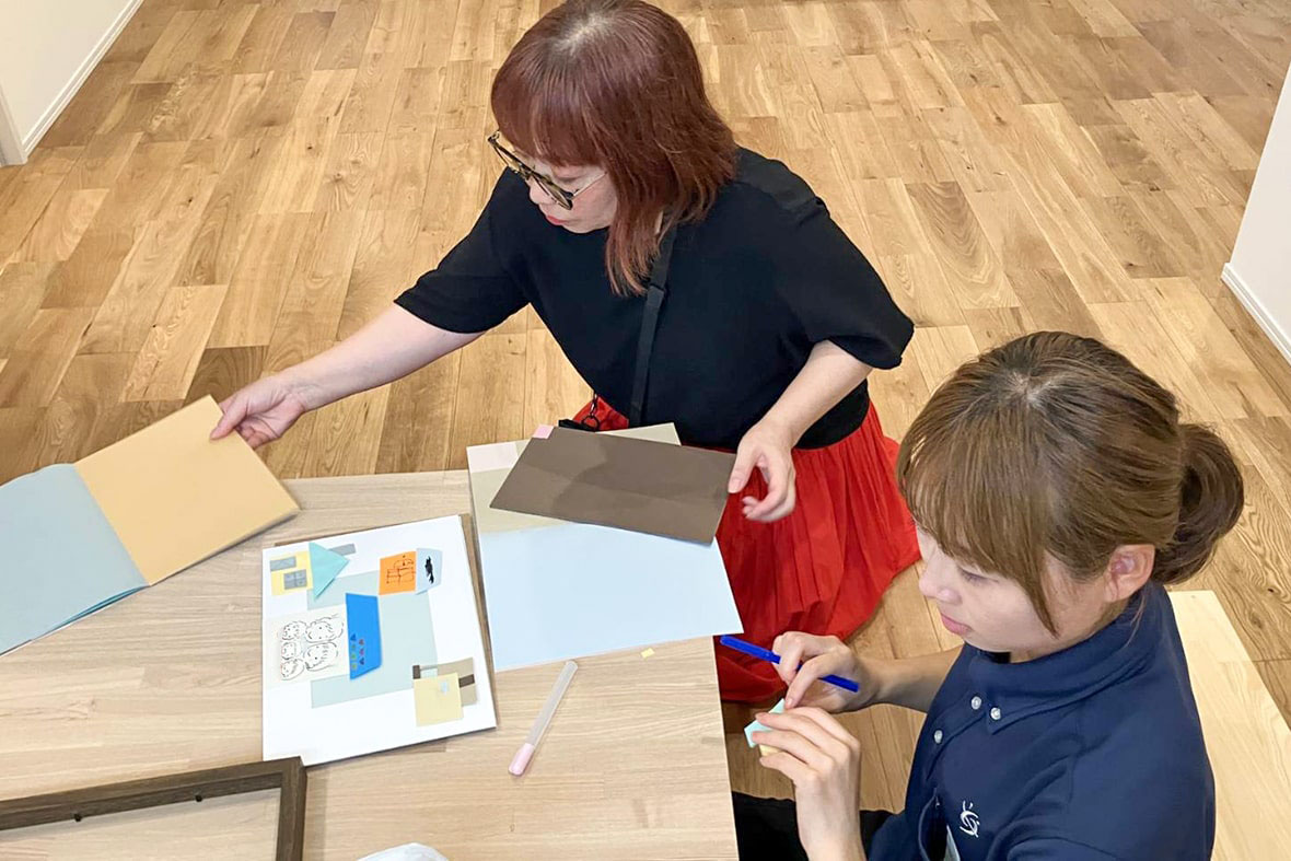 折り紙でお家づくり