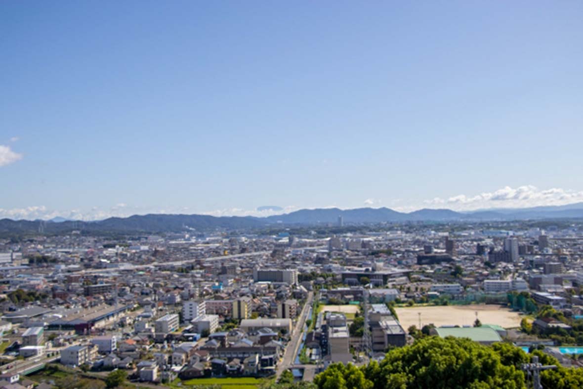 小牧山城からの眺め