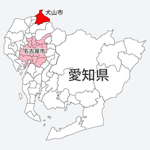 犬山市の地図