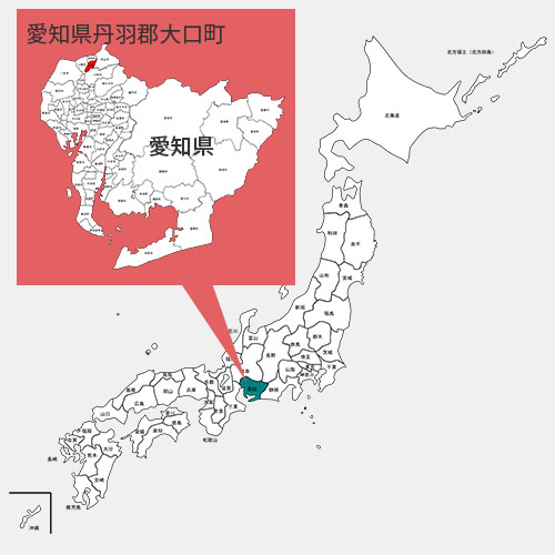 大口町の地図