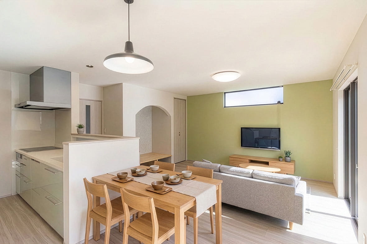 【愛知県大口町】やわらかな曲線が彩る、回遊動線のある住まい 写真