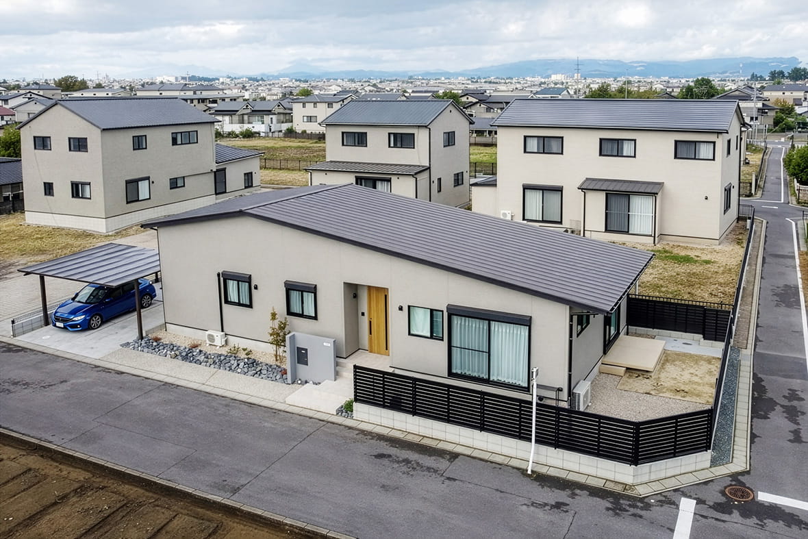 空から見た全景